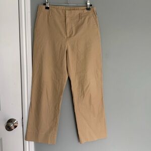 Vintage Ralph Lauren Khaki Chino Trouser Straight Leg Cropped Ankle Pant